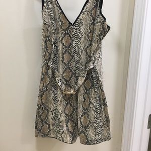 Snakeskin romper